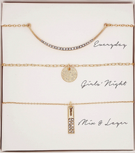Load image into Gallery viewer, 3PC Assorted Layering Pendant Necklace Gift Set