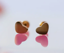 Load image into Gallery viewer, Sensitive Skin- Girls Tiny Heart Earrings