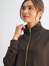 Load image into Gallery viewer, The "Faith" Gold Trim Scuba Jacket