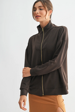 Load image into Gallery viewer, The "Faith" Gold Trim Scuba Jacket