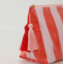 Load image into Gallery viewer, Stripe Cosmetic Makeup Pouch - Choice of Colors
