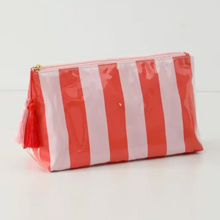 Load image into Gallery viewer, Stripe Cosmetic Makeup Pouch - Choice of Colors