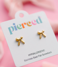 Load image into Gallery viewer, Pierced Co Classic Bow - Sensitive Ear Earrings