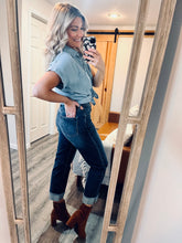 Load image into Gallery viewer, The &quot;Sarah&quot; Chambray Top
