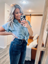 Load image into Gallery viewer, The &quot;Sarah&quot; Chambray Top
