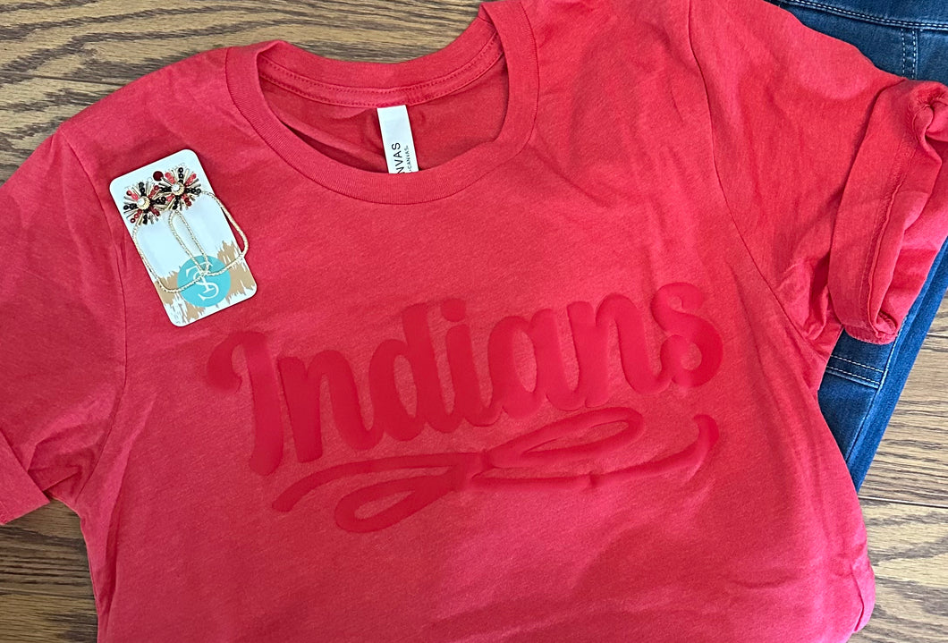 Red Indians Puff Tee