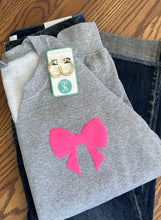 Load image into Gallery viewer, Pocket Bow Split Neck Crewneck
