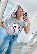 Load image into Gallery viewer, Baseball &quot;Smiley&quot; Graphic Tee
