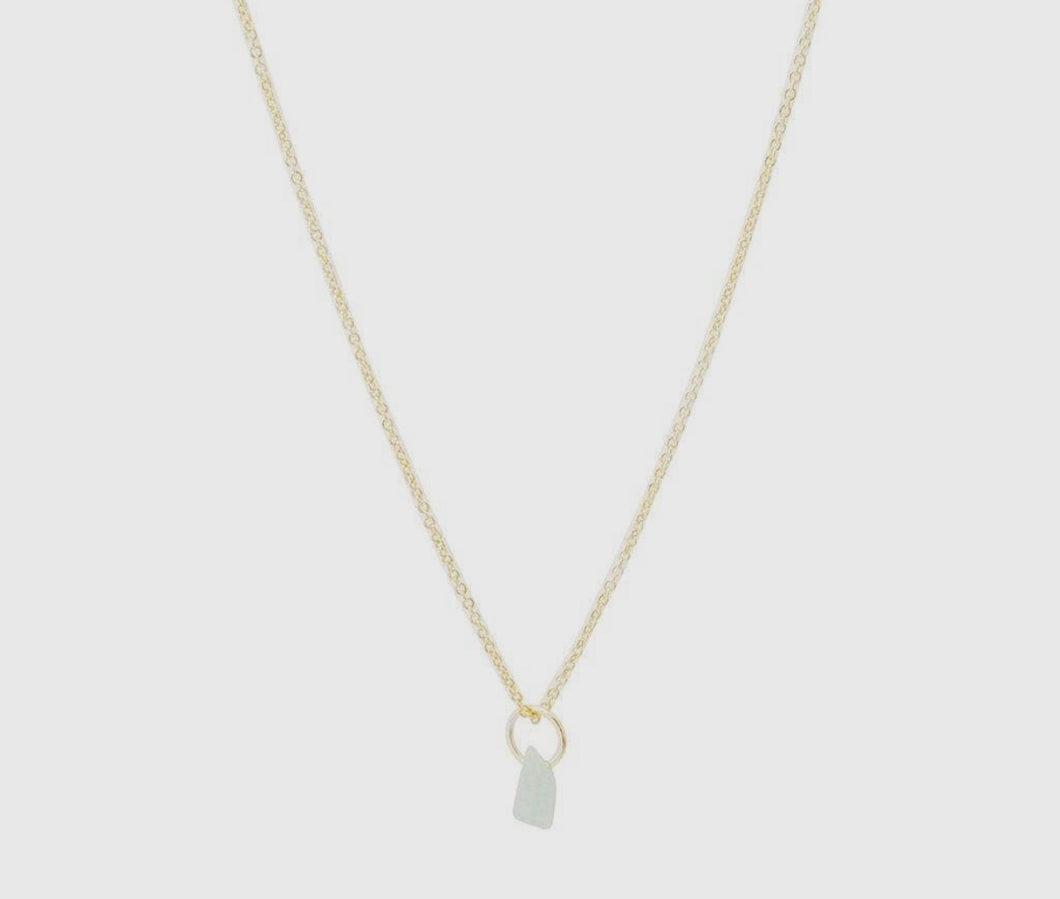 Wish Upon A Crystal Necklace - Green Jade