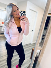 Load image into Gallery viewer, Embroidered &quot;DQ&quot; Performance Fabric Jacket - Pink
