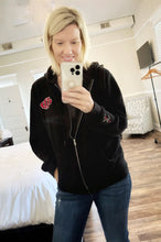 Load image into Gallery viewer, Embroidered Zip Up Hoodie
