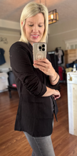 Load image into Gallery viewer, The &quot;Nancy&quot; Ruched Sleeve Blazer
