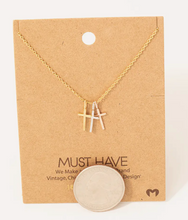 Load image into Gallery viewer, Triple Cross Necklace
