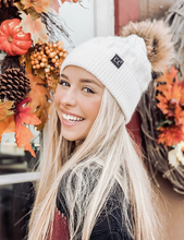 Load image into Gallery viewer, C.C Exclusive - Black Label Cable Knit Beanie
