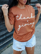 Load image into Gallery viewer, &quot;Thanks + Giving&quot; Tee
