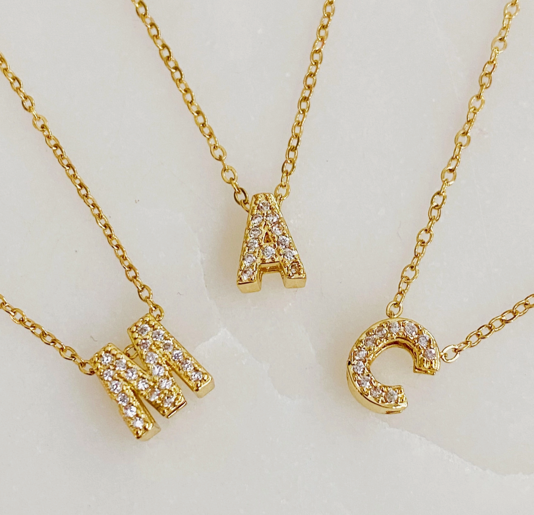 Reversible Mini Initial Necklace