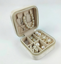 Load image into Gallery viewer, The &quot;Julia&quot; Velvet Travel Jewelry Case
