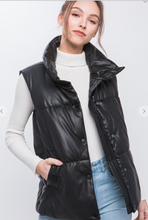 Load image into Gallery viewer, The &quot;Kleo&quot; Puffer Vest - Black
