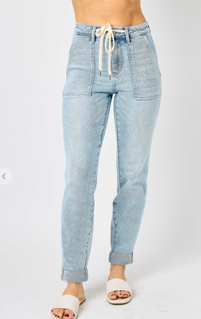 Judy Blue Vintage Double Cuff Jogger