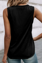 Load image into Gallery viewer, The &quot;Kate&quot; Solid V Neck Tank - Black
