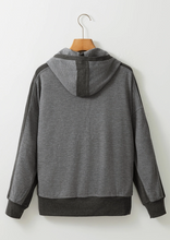 Load image into Gallery viewer, Thermal Waffle Zipper Hoodie - Gray
