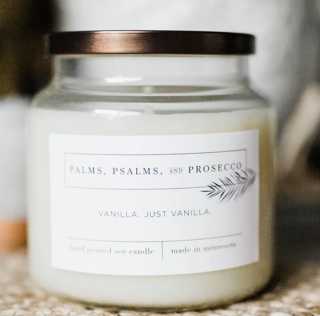 Vanilla. Just Vanilla. Soy Candle