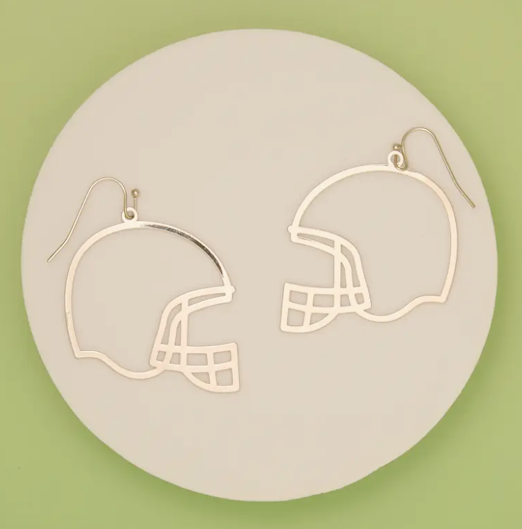 Gameday Helmet Cutout Earrings