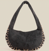 Load image into Gallery viewer, The &quot;Quincy&quot; Metallic Studded Purse - Black
