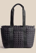 Load image into Gallery viewer, The &quot;Tiffany&quot; Quilted Tote - Black
