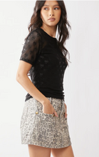 Load image into Gallery viewer, The &quot;Rachel&quot; Ribbon Embroidered Mesh Top
