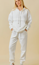 Load image into Gallery viewer, Rhinestone Trim Textured Knit Hoodie Jacket
