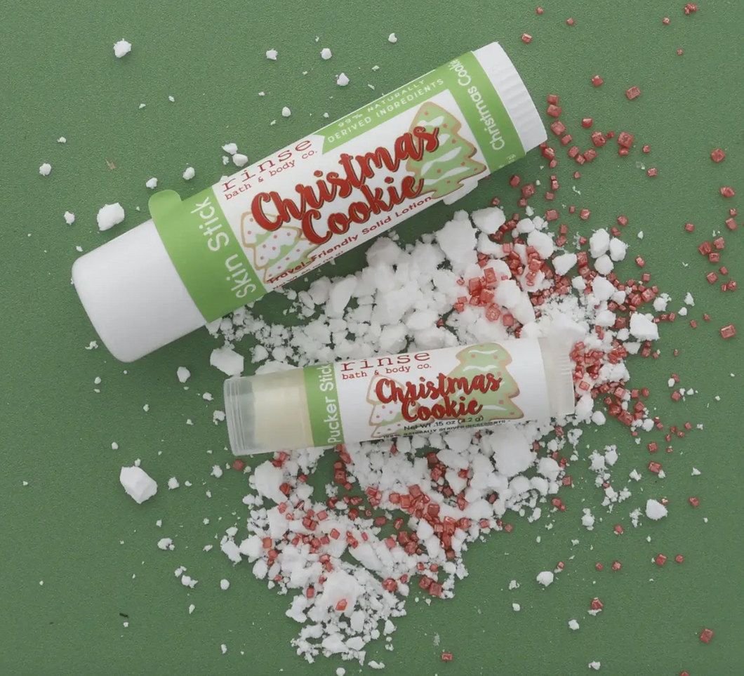 Christmas Cookie Skin Stick & Pucker Stick Holiday Bundle | Holiday Gift Favorite