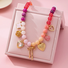 Load image into Gallery viewer, The "Gracie" Beaded and Bow Necklace
