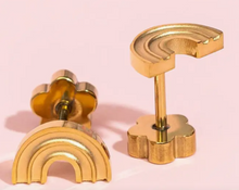 Load image into Gallery viewer, Pierced Co - Classic Gold Sensitive Ear Earrings
