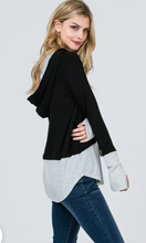 Load image into Gallery viewer, The "Jenna" Layered-Look Hoodie
