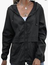 Load image into Gallery viewer, Embroidered DQ Lightweight Rain Jacket
