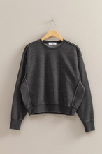 Load image into Gallery viewer, &quot;Rest Day&quot; Seam Detail Pullover - Dark Gray
