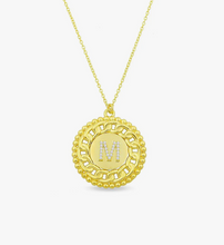 Load image into Gallery viewer, &quot;K&quot; - Halo Chain Initial Pendant
